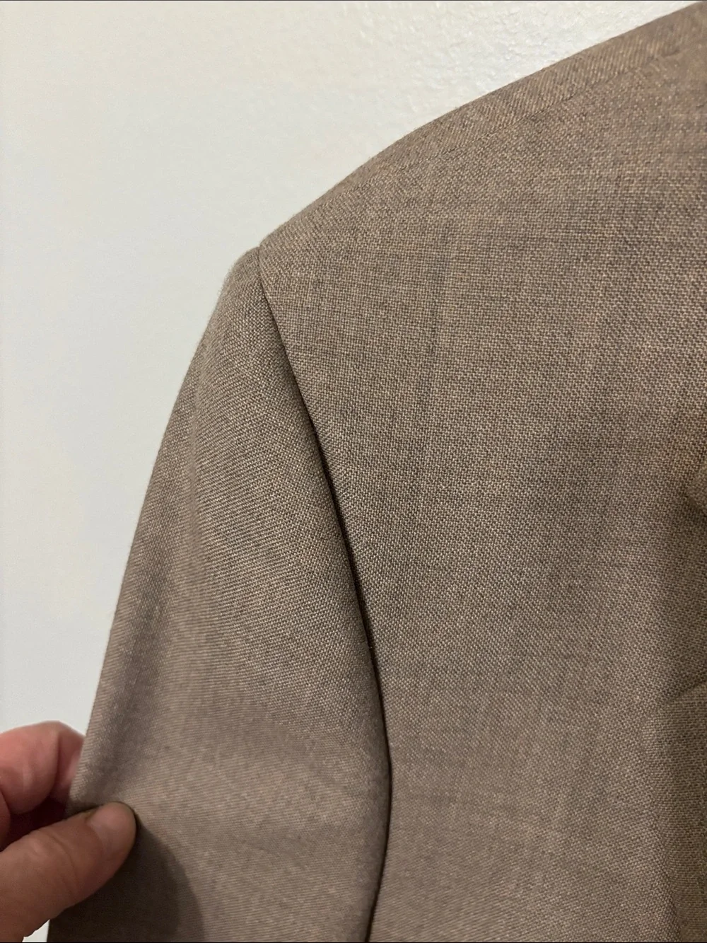 Men’s Tan Sport Coat with Gold Buttons